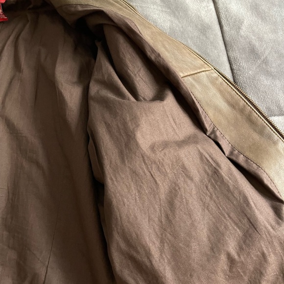 Sundance Catalog Brown “Legend” Leather Moto Jacket - EUC - size 16 - Picture 7 of 8